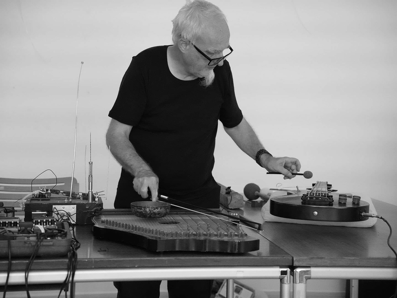 Musiker am Mischpult